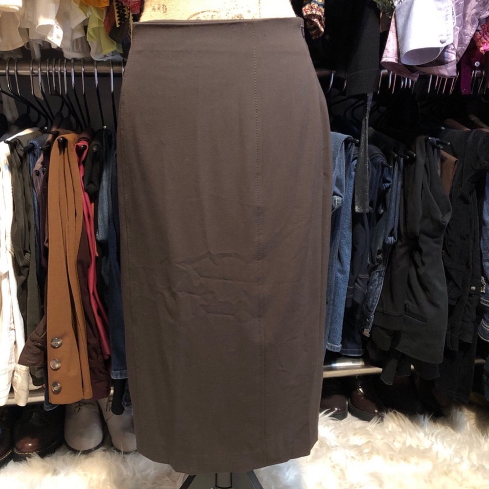 Semantics Chocolate Brown Pencil Skirt